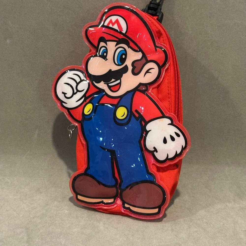 Nintendo Super‎ Mario Bros Red Clip On Pouch Bag 2012 Collectible Accessory